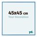 yd. Cadre photo 45x45 cm Aluminium Acier Bleu
