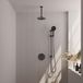 Brauer Gunmetal Edition Thermostatische Regendoucheset Inbouw - Hoofddouche 20 cm - 3 Weg - Handdouche Rond 3 Standen - Doucheslang - Geintegreerde Glijstang - Gunmetal