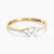 Jessa Bague Solitaire Or Jaune Oxyde De Zirconium