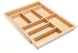 Unyqoos® Inzetschaal voor bestek, verstelbaar, hout, voor keukenladen van 600-1000 mm breed