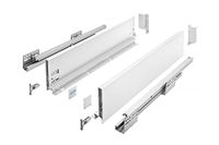 GTV Ladesysteem AXIS PRO - ladenset met volledig uittrekbare en soft-close - lengte 300 mm - hoogte 128 mm - kleur wit
