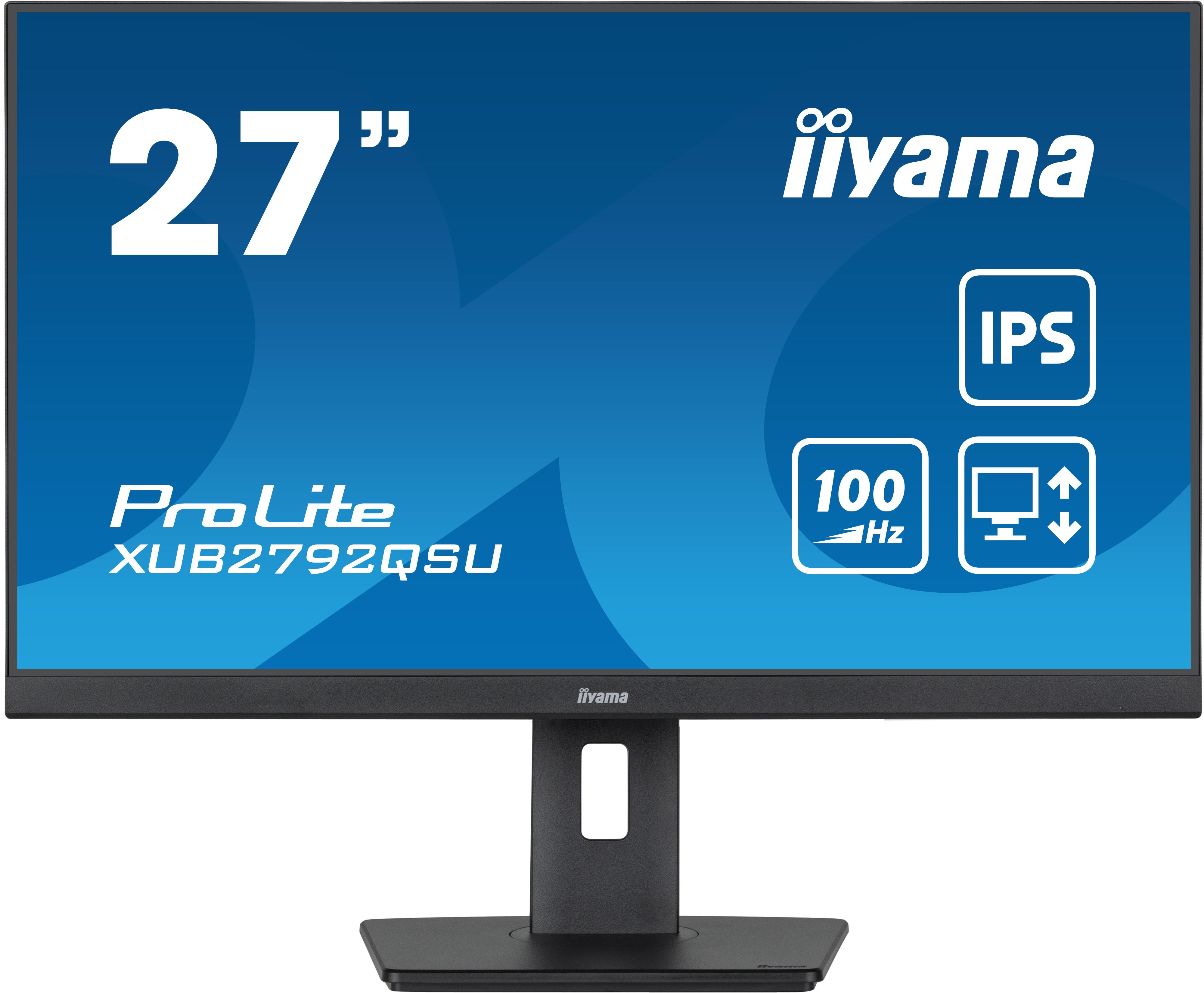 iiyama ProLite 27" QHD Monitor | IPS | 100Hz | USB-hub | Adjustable