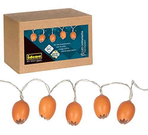 Idena 31245 - LED lichtketting Pasen - 10 warmwitte LED - 1.2m - Timer