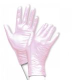 Unigloves Nitrile Handschoenen Poeder vrij Metallic Fancy Rose Maat S 100 stuks