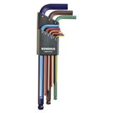 Bondhus ColourGuard BLX9MCG 9-delige kogelkopset met snelle identificatie door kleurcodes