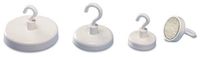 Magnetoplan Magnetische haak (Ø) 25 mm Rond, Met haak Wit 1 stuk(s) 52625