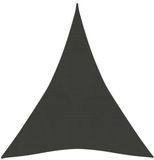vidaXL Zonnezeil 160 g/m² 3x4x4 m HDPE Antracietkleurig