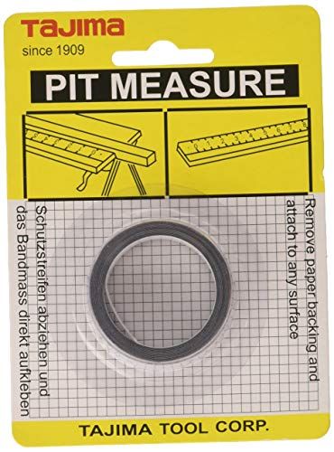 Tajima PIT10MW Tape Maatregel Plakstrip - Wit - 4781502