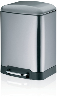 Kela Davino - Afvalemmer - 6 L - RVS - Rechthoekig