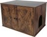 Merkloos / Sans marque Relaxdays Kattenkast voor kattenbak - 50x80x53 cm - donkerbruin