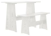 Table à manger avec banc en pin massif