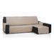 ECOMMERC3 Bankhoes Chaise Long 240 cm, geschikt voor chaise lang hoekdeel rechts en links, bankovertrek, chaise lang, verstelbaar, kleur leer