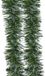 Decoris Lametta Kerstslinger - 4x - Groen/Transparant - Folie - 270 x 7,5 cm