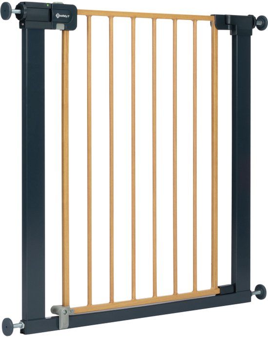 Safety 1st Easy Close Metal Traphekje - 73 t/m 80 cm - Wood Effect