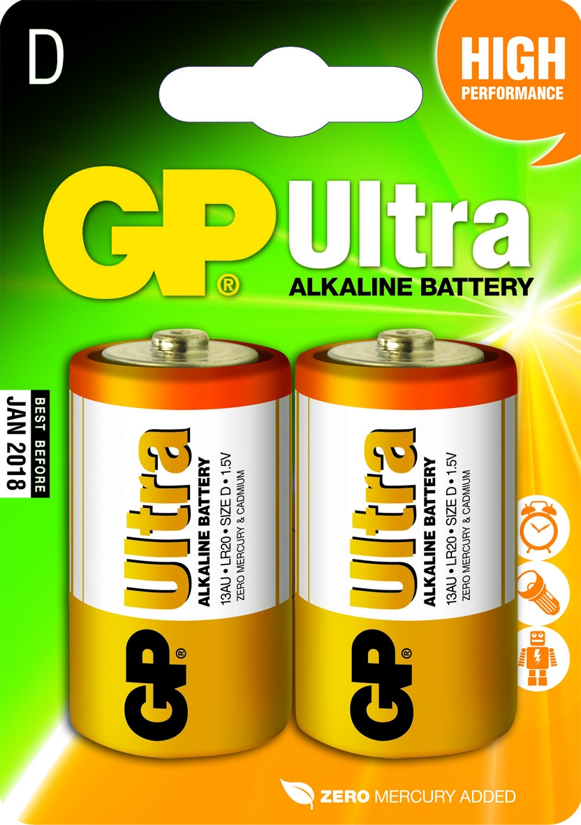 GP Batteries Ultra Alkaline D