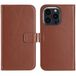 Selencia Echt Leren Bookcase Apple iPhone 16 Pro Max - Lichtbruin