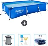 Bestway Rechthoekig Steel Pro Zwembad - 300 x 201 x 66 cm - Blauw