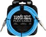 Ernie Ball 6412 Flex Cable Gitaarkabel Blauw 3 Meter