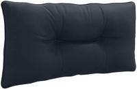 vidaXL Coussin de dossier PUTTEN 100% Polyester Bleu foncé 80 x 40 x 10 cm