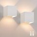 Applique murale - Douille G9 - 2 points lumineux - IP65 (étanche) - Lumière blanc chaud - Aluminium - Blanc