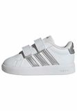 adidas Grand Court 3.0 Infants Shoes, Ftwr White/Silver Met./Silver Met., 26 EU