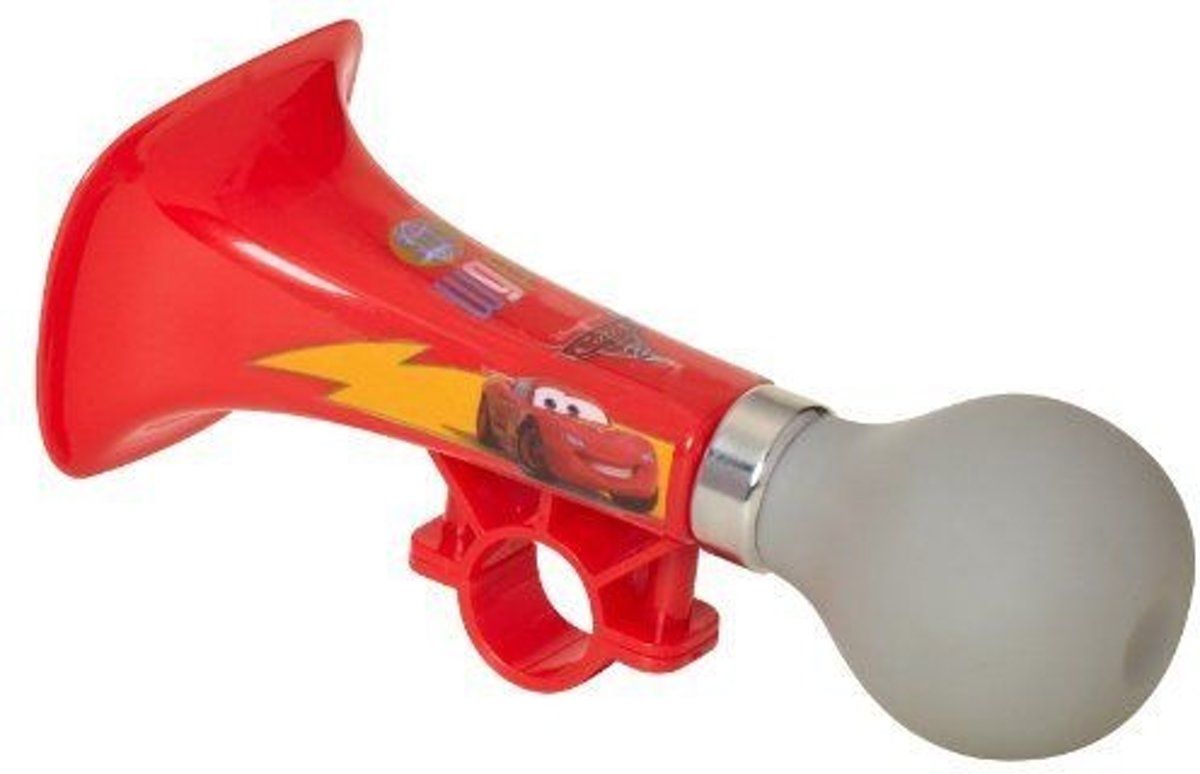 Disney Fietstoeter Cars Rood/wit 19 Cm