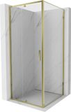 Mexen Exo cabine de douche battante 90 x 90 cm, transparent, or