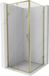 Mexen Exo cabine de douche battante 90 x 90 cm, transparent, or