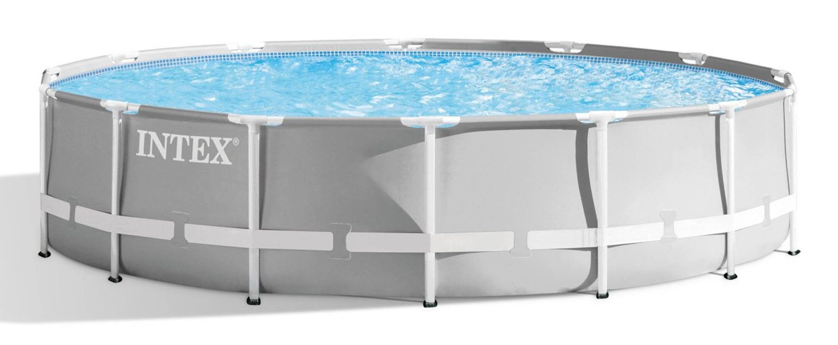 Intex Prism Frame Premium Pool Set - Ø 427 x 107 cm - Round Above Ground Pool with Filter Pump