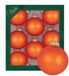 LAUSCHAER kerstboomversiering - 8-delige set ballen uni mat oranje, 6,7 cm, met gouden kroontjes + 50 snelhangers in goud gratis bij je bestelling erbij