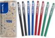 Pilot FriXion Ball Stick Set van 8 Uitwisbare Pennen - 2 Zwart, 2 Blauw, 2 Rood, 2 Groen - Medium Punt