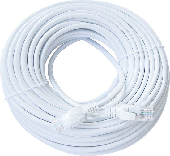 ValeDelucs Internetkabel 15 meter - CAT5e UTP Ethernet kabel RJ45 - Wit