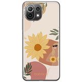 ERT GROUP mobiel telefoonhoesje voor Xiaomi 11 LITE 4G/5G origineel en officieel erkend Babaco patroon Flowers 015, hoesje is gemaakt van TPU