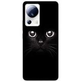 Xiaomi Siliconen hoesje compatibel met Xiaomi 13 Lite Cat Eyes