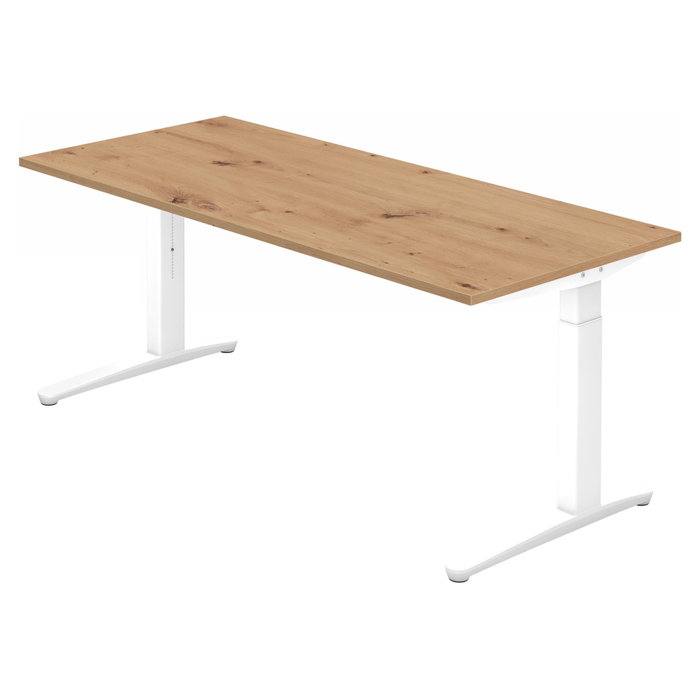 hjh OFFICE PRO XTRA XB 19 WW | Bureau - 180 x 80 Tafelhoogte I In hoogte verstelbaar Knoestige Eiken