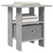 vidaXL - Nachtkastje - Beton - Grijs - 41 x 40 x 45 cm - Bewerkt hout