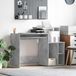 Maison Exclusive - Bureau betonkleur, 120,5 x 44 x 88,5 cm, gemaakt van houtvezel