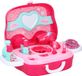 Eddy Toys Beautycase - prinsessen - 25 cm - roze - 19-delig