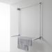 Foxydry Wall 150 cm – Étendoir à linge mural vertical pliable, réglable en hauteur, pour intérieur et extérieur, en aluminium et acier