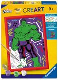CreArt, Ravensburger CreArt, Malen nach Zahlen Kinder Marvel Avengers - Hulk Smash