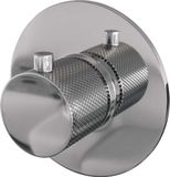 Brauer Chrome Carving Ronde Inbouw Thermostaat Chroom