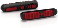 XLC BS-X04 plaquettes de frein - Course - 55mm - Jeu de 4 pièces - Noir/Rouge