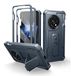 OnePlus Coque de protection robuste pour OnePlus 13 5G, avec support intégré et cadre frontal renforcé - Bleu marine
