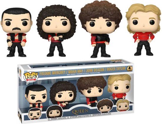 Funko Queen POP! TV Vinyl Figure 4-Pack Radio Gaga 9 cm