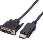 Value DisplayPort Kabel DP Male - DVI (24+1) Male, LSOH, zwart, 3 m