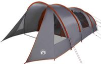 vidaXL Tunnel Tent 5-Persoon Grijs en Oranje