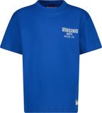 Vingino Basic-oversized Jongens T-shirt Korte mouw Katoen Seascape blue Maat 92