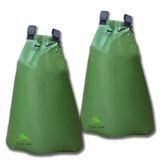 TerCasa 998112 Irrigatiezakset voor bomen, 75 liter, met 2 waterzakken van robuust pvc, gietzak voor zachte irrigatie gedurende 11 uur, boomzakken met ritssluiting en draaglussen