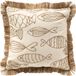 Dutch Decor NEMO - sierkussen 45x45 cm - gerecycled - jute franjes - Snow White - wit - Inclusief binnenkussen