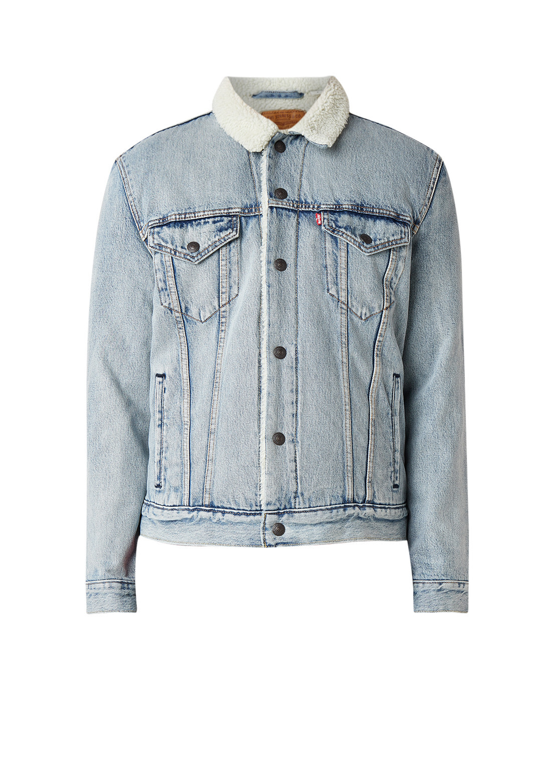 Levi's Trucker denim jack met teddyvoering